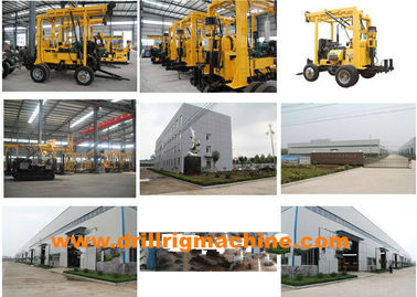 30 - 150 M Boring Depth Drill Rig Machine 15kn Windlass Hoisting Capacity 0.5m Stroke