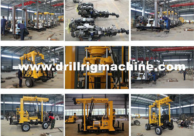 30 - 150 M Boring Depth Drill Rig Machine 15kn Windlass Hoisting Capacity 0.5m Stroke