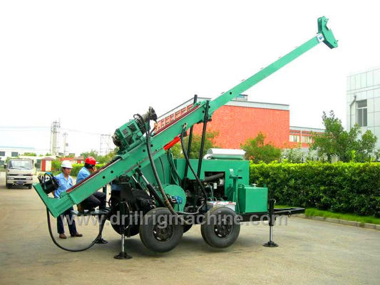 সম্পূর্ণ ড্রিলিং আনুষাঙ্গিক সহ 300-400M ক্রলার ওয়্যারলাইন সারফেস কোর ড্রিল রিগ